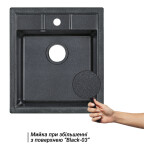 Кухонная мойка Lidz 460х515/200 BLA-03 (LIDZBLA03460515200)