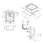 Кухонная мойка Lidz 460х515/200 COL-06 (LIDZCOL06460515200)