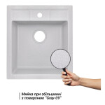 Кухонная мойка Lidz 460х515/200 GRA-09 (LIDZGRA09460515200)