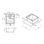Кухонная мойка Lidz 460х515/200 MAR-07 (LIDZMAR07460515200)