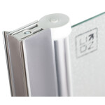 Штора на ванну Lidz Brama SS80x140L.CRM.FR стекло Frost 6 мм, левая