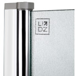 Штора на ванну Lidz Brama SS80x140L.CRM.FR стекло Frost 6 мм, левая