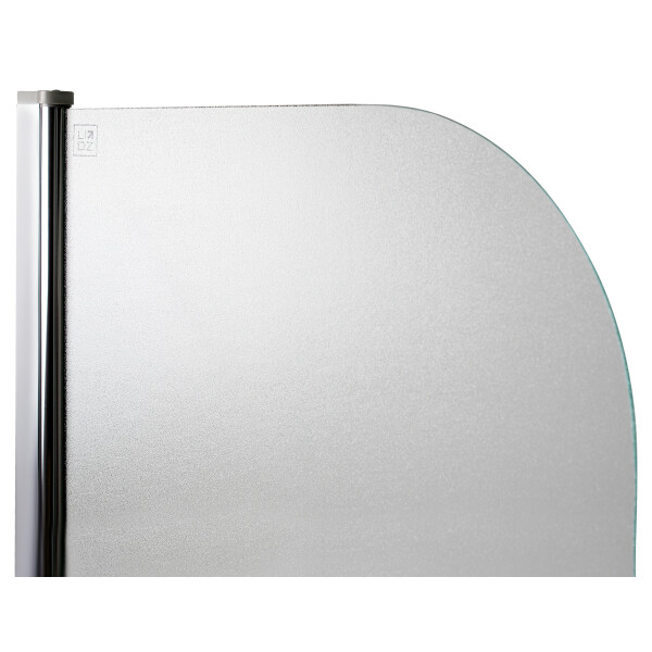 Штора на ванну Lidz Brama SS80x140L.CRM.FR стекло Frost 6 мм, левая