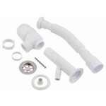 Сифон для раковини Lidz (WHI) 60 06 Y002 00 з відводом для пральної машини (вихід 50 мм)