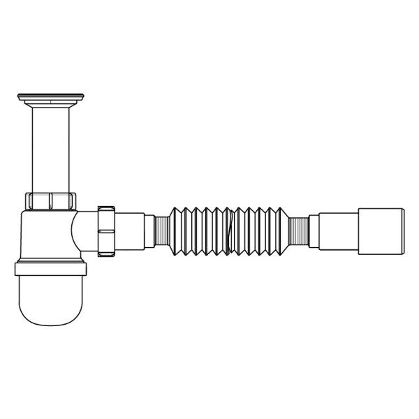 Сифон для раковины Lidz (WHI) 60 06 Y001 01 (выход 50 мм)