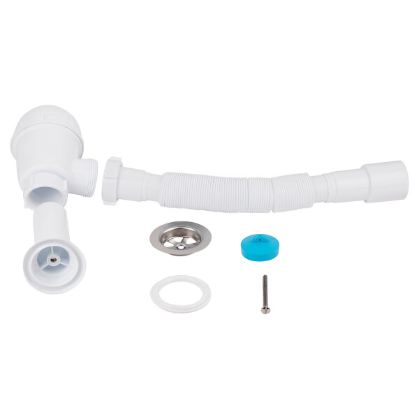 Сифон для кухонної мийки Lidz (WHI) 60 05 M001 00 (вихід 50 мм)