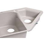 Кухонная мойка Lidz с дополнительной чашей 1000x500/225 MAR-07 (LIDZMAR071000500225)