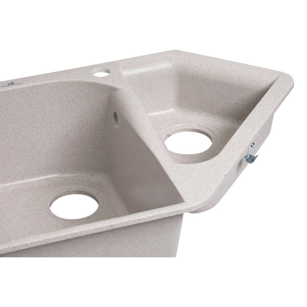 Кухонная мойка Lidz с дополнительной чашей 1000x500/225 MAR-07 (LIDZMAR071000500225)