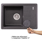 Кухонная мойка Lidz 620x435/200 GRF-13 (LIDZGRF13620435200)