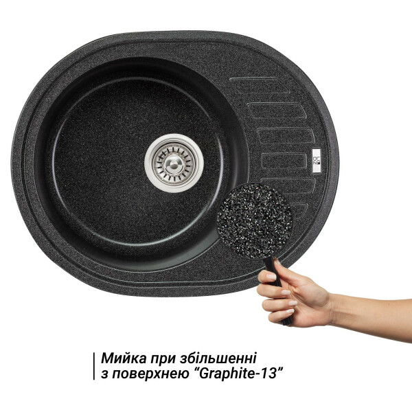 Кухонная мойка Lidz 620x500/200 GRF-13 (LIDZGRF13620500200)