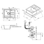 Кухонная мойка Lidz 650x500/200 BLM-14 (LIDZBLM14650500200)