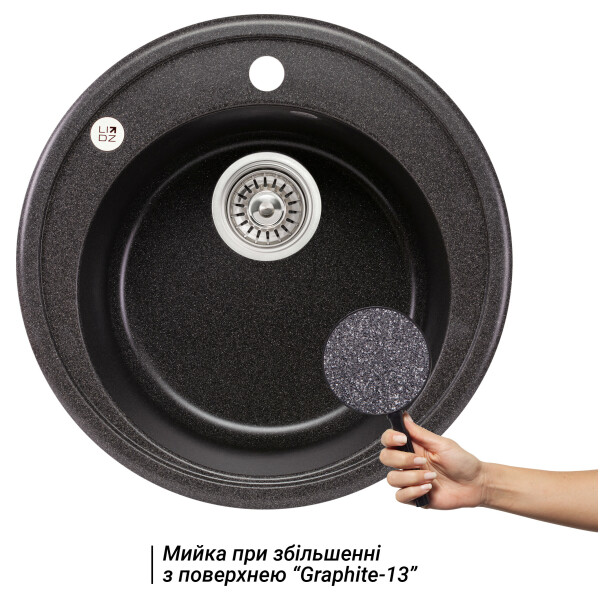 Кухонная мойка Lidz D510/200 GRF-13 (LIDZGRF13D510200)