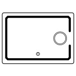 Зеркало Lidz 140.08.02 700х500 с LED-подсветкой