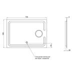 Зеркало Lidz 140.08.02 700х500 с LED-подсветкой