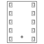 Зеркало Lidz 140.08.03 500х700 с LED-подсветкой