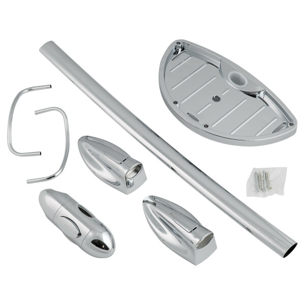 Штанга для душа Lidz (CRM) 49 40 019 с мыльницей