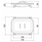 Мыльница Lidz (PLA) 120.02.05