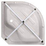 Гидромассажный бокс Lidz Tani SBM100x100.SAT.HIGH.FB, стекло Fabric 4 мм