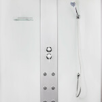 Гидромассажный бокс Lidz Tani SBM100x100.SAT.HIGH.FB, стекло Fabric 4 мм