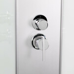 Гидромассажный бокс Lidz Tani SBM100x100.SAT.HIGH.FB, стекло Fabric 4 мм