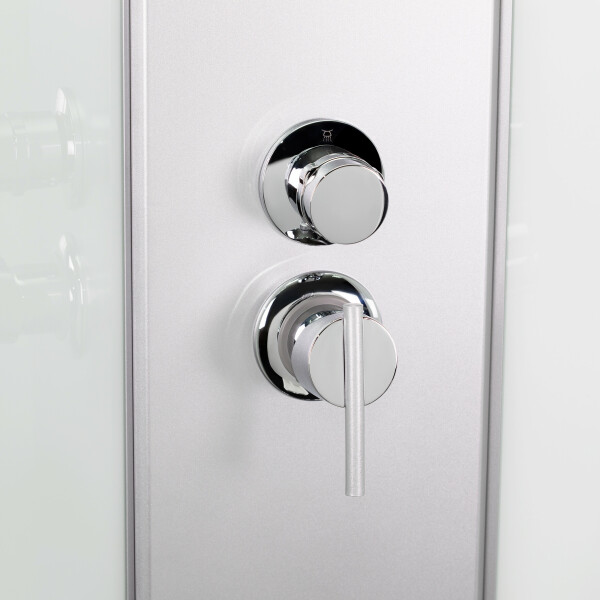 Гидромассажный бокс Lidz Tani SBM100x100.SAT.HIGH.FB, стекло Fabric 4 мм