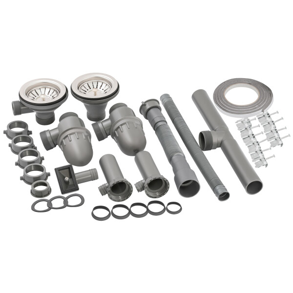 Кухонна мийка з двома чашами Lidz 7948 0,8 мм Micro Decor (LIDZ7948MDEC08)