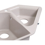 Кухонная мойка с дополнительной чашей Lidz 1000x500/225 COL-06 (LIDZCOL061000500225)