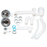 Кухонная мойка с дополнительной чашей Lidz 1000x500/225 COL-06 (LIDZCOL061000500225)