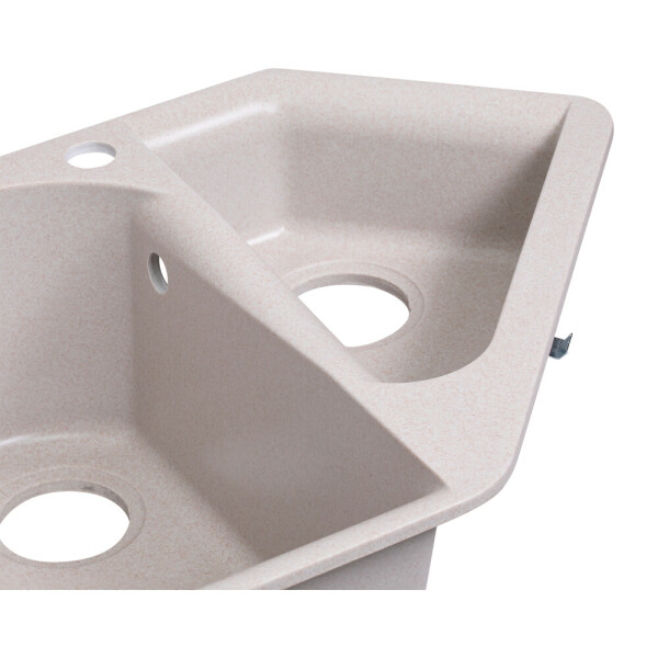 Кухонная мойка с дополнительной чашей Lidz 1000x500/225 COL-06 (LIDZCOL061000500225)