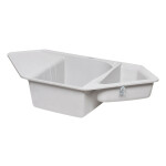 Кухонная мойка с дополнительной чашей Lidz 1000x500/225 GRA-09 (LIDZGRA091000500225)