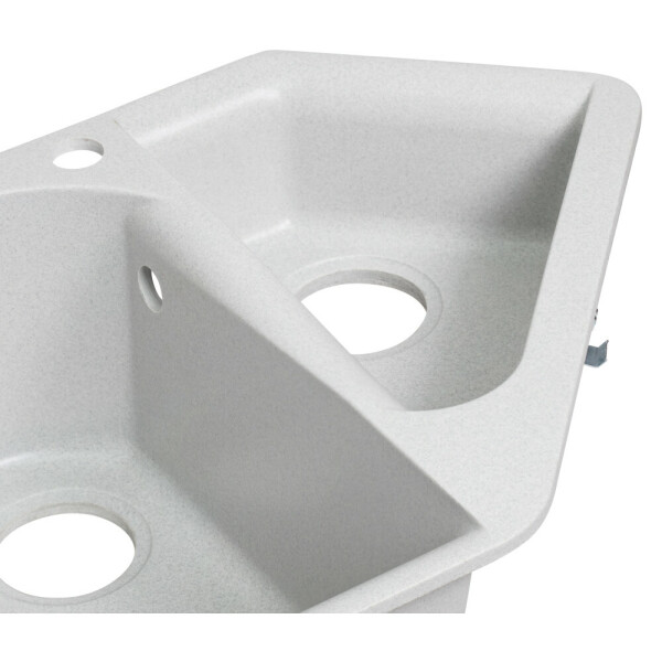 Кухонная мойка с дополнительной чашей Lidz 1000x500/225 GRA-09 (LIDZGRA091000500225)