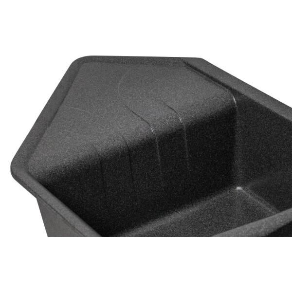 Кухонная мойка с дополнительной чашей Lidz 1000x500/225 GRF-13 (LIDZGRF131000500225)