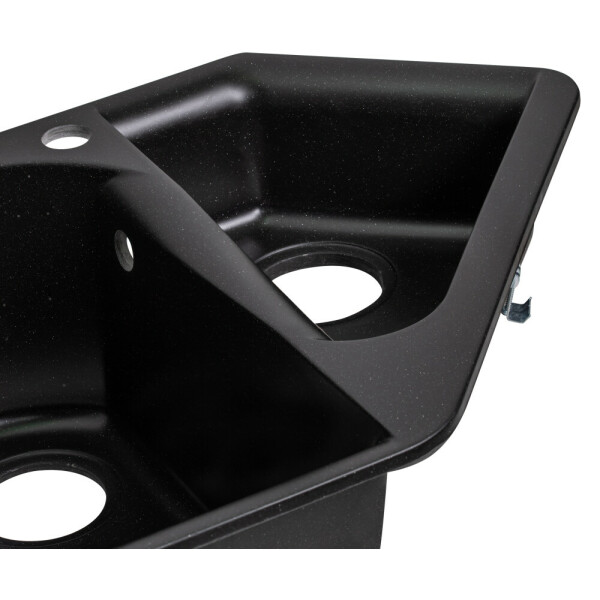 Кухонная мойка с дополнительной чашей Lidz 1000x500/225 BLM-14 (LIDZBLM141000500225)