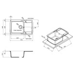 Кухонная мойка Lidz 770x490/200 COL-06 (LIDZCOL06770490200)