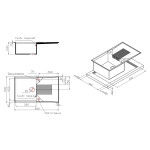 Кухонная мойка Lidz 860х500/240 COL-06 (LIDZWCOL06860500240)