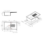 Кухонная мойка Lidz 860х500/240 GRA-09 (LIDZGRA09860500240)