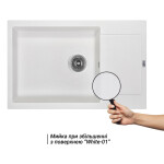Кухонная мойка Lidz 781x510/200 WHI-01 (LIDZWHI01781510200)