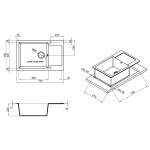 Кухонная мойка Lidz 781x510/200 COL-06 (LIDZCOL06781510200)