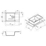 Кухонная мойка Lidz 781x510/200 GRA-09 (LIDZGRA09781510200)