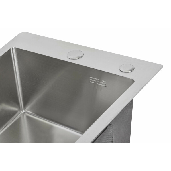 Набір 2 в 1 Lidz кухонна мийка H6050 3.0/0.8 мм Brush + дозатор для миючого засобу