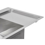 Набір 2 в 1 Lidz кухонна мийка H6350L 3.0/0.8 мм Brush + дозатор для миючого засобу