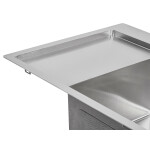 Набір 2 в 1 Lidz кухонна мийка H6350R 3.0/0.8 мм Brush + дозатор для миючого засобу