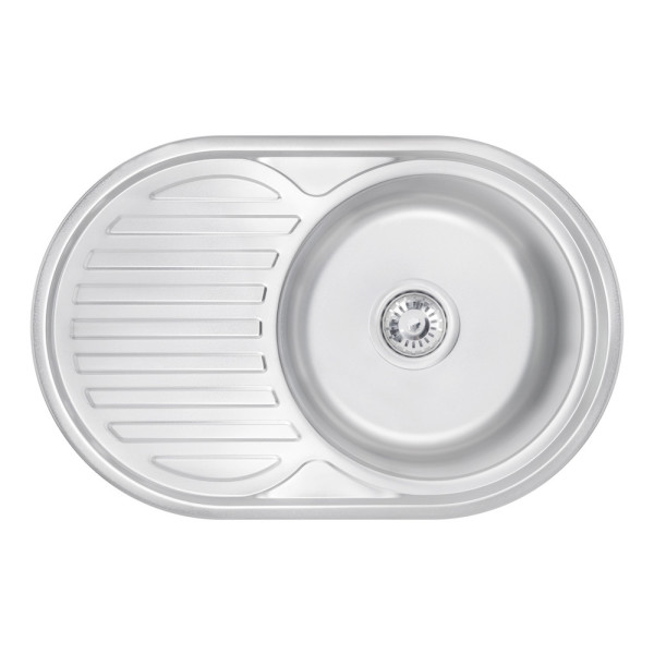 Кухонна мийка Lidz 7750 0,6 мм Satin (LIDZ775006SAT)
