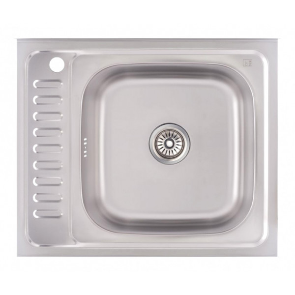 Кухонна мийка Lidz 6050-R 0,6 мм Decor (LIDZ6050R06DEC)