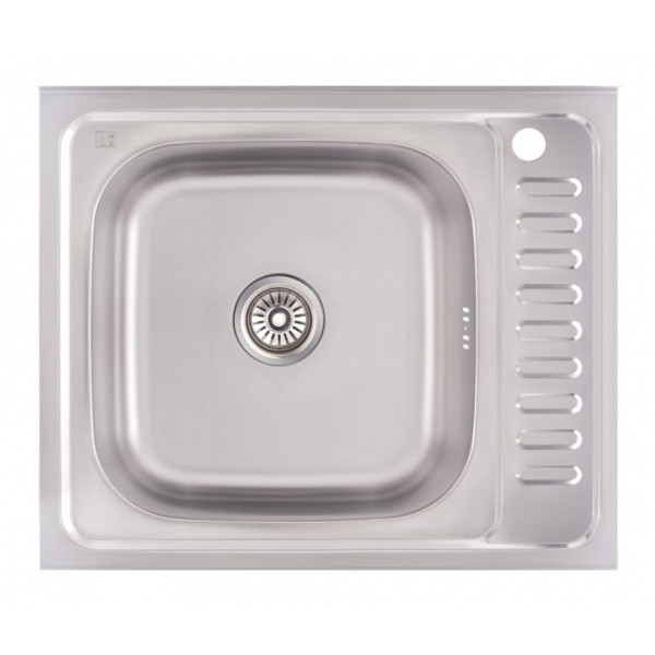 Кухонна мийка Lidz 6050-L 0,6 мм Decor (LIDZ6050L06DEC)