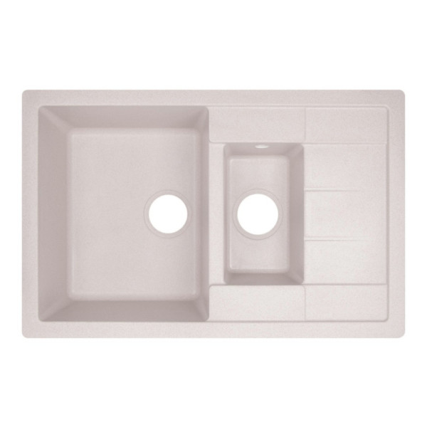 Кухонная мойка с дополнительной чашей Lidz 780x495/200 COL-06 (LIDZCOL06780495200)