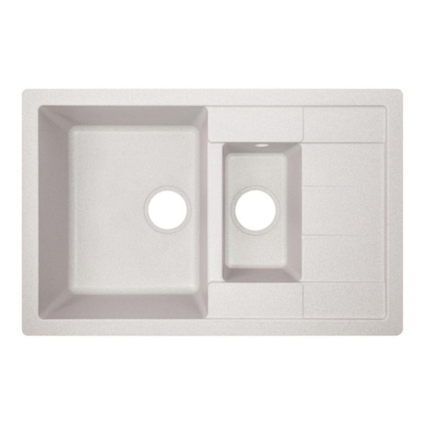 Кухонная мойка с дополнительной чашей Lidz 780x495/200 GRA-09 (LIDZGRA09780495200)