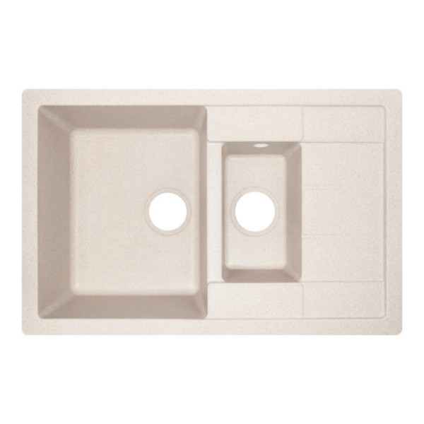 Кухонная мойка с дополнительной чашей Lidz 780x495/200 MAR-07 (LIDZMAR07780495200)