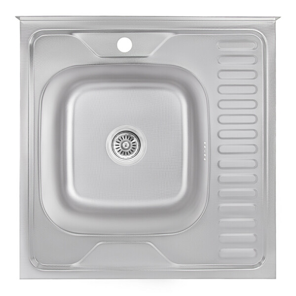 Кухонна мийка Lidz 6060-L 0,6 мм Decor (LIDZ6060LDEC06)
