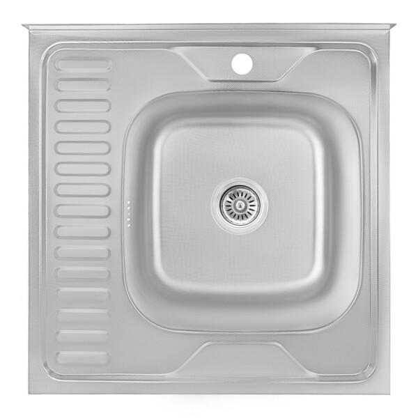 Кухонна мийка Lidz 6060-R 0,6 мм Decor (LIDZ6060RDEC06)